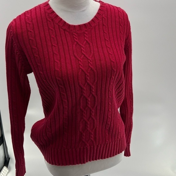 Van Heusen Women's Cable Knit Sweater Size L - Picture 9 of 13